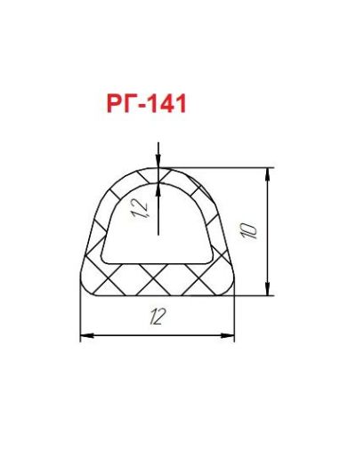 Уплотнитель РГ 141 самоклеещейся